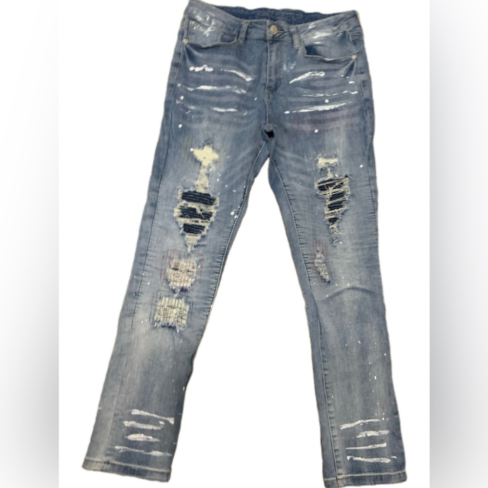 Rue21 Light Blue Distressed Skinny Jeans